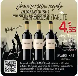 Supermercados El Jamón MUCHO MÁS Vino Tinto oferta