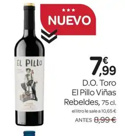 Supermercados El Jamón EL PILLO VIÑAS D.O. Toro oferta