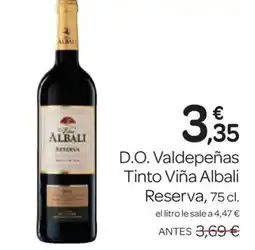 Supermercados El Jamón VIÑA ALBALI D.O. Valdepeñas Tinto oferta
