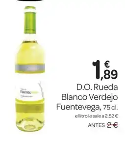 Supermercados El Jamón FUENTEVEGA D.O. Rueda Blanco Verdejo oferta