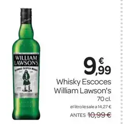 Supermercados El Jamón WILLIAM LAWSON'S Whisky Escoces oferta