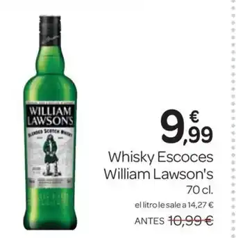 Supermercados El Jamón WILLIAM LAWSON'S Whisky Escoces oferta