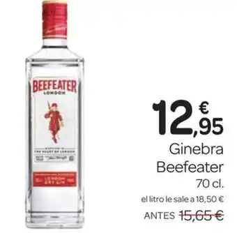 Supermercados El Jamón BEEFEATER Ginebra oferta