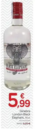 Supermercados El Jamón BLACK ELEPHANT Ginebra London oferta