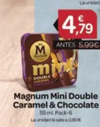 Supermercados El Jamón MAGNUM Mini Double Caramel & Chocolate oferta