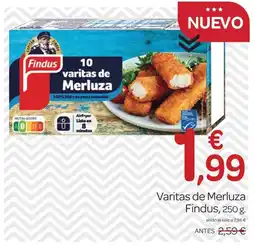Supermercados El Jamón FINDUS Varitas de Merluza oferta