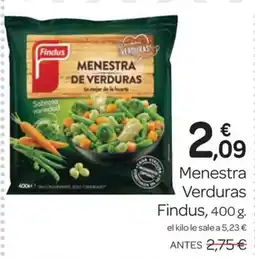 Supermercados El Jamón FINDUS Menestra Verduras oferta