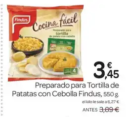 Supermercados El Jamón FINDUS Preparado para Tortilla de Patatas con Cebolla oferta