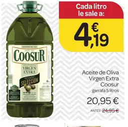 Supermercados El Jamón COOSUR Aceite de Oliva Virgen Extra oferta