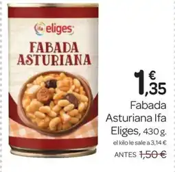 Supermercados El Jamón IFA ELIGES Fabada Astuariana oferta
