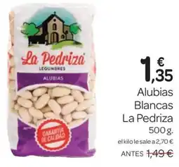 Supermercados El Jamón LA PEDRIZA Alubias Blancas oferta