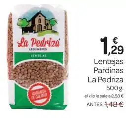 Supermercados El Jamón LA PEDRIZA Lentejas Pardinas oferta