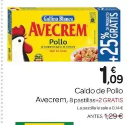 Supermercados El Jamón AVECREM Caldo de Pollo oferta