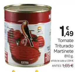 Supermercados El Jamón MARTINETE Tomate Triturado oferta
