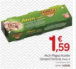 Supermercados El Jamón FENICIA Atún Migas Aceite Girasol oferta