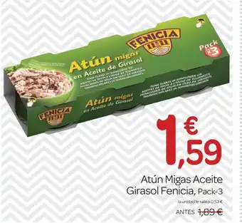 Supermercados El Jamón FENICIA Atún Migas Aceite Girasol oferta