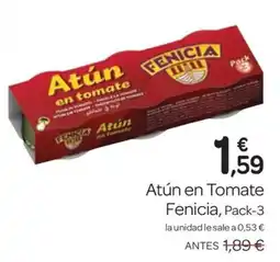 Supermercados El Jamón FENICIA Atún en Tomate oferta