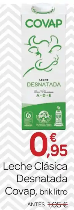 Supermercados El Jamón COVAP Leche Clásica Leche Clásica Desnatada oferta
