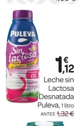 Supermercados El Jamón PULEVA Leche sin Lactosa Desnatada oferta