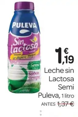 Supermercados El Jamón PULEVA Leche sin Lactosa Semi oferta