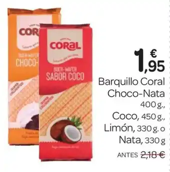 Supermercados El Jamón Barquillo Coral Choco-Nata oferta