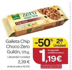 Supermercados El Jamón GULLON Galleta Chip Choco Zero oferta