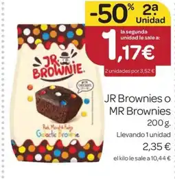 Supermercados El Jamón JR Brownies o MR Brownies oferta