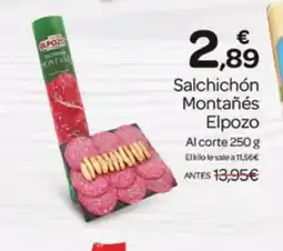 Supermercados El Jamón ELPOZO Salchichón Montañés oferta
