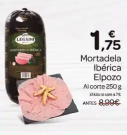 Supermercados El Jamón ELPOZO Mortadela Ibérica oferta