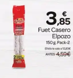 Supermercados El Jamón ELPOZO Fuet Casero oferta