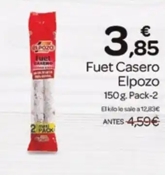 Supermercados El Jamón ELPOZO Fuet Casero oferta