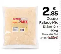 Supermercados El Jamón EL JAMON Queso Rallado Mix oferta