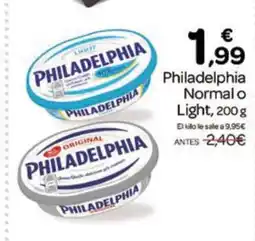 Supermercados El Jamón PHILADELPHIA Normal o Light oferta