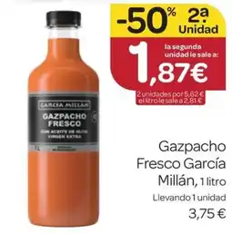 Supermercados El Jamón MILLAN Gazpacho Fresco García oferta