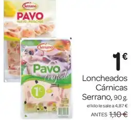 Supermercados El Jamón SERRANO Loncheados Cárnicas oferta