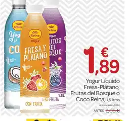 Supermercados El Jamón COCO REINA Yogur Líquido Fresa-Plátano,Frutas del Bosque oferta