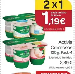 Supermercados El Jamón ACTIVIA Cremosos oferta