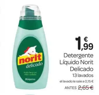 Supermercados El Jamón NORIT DELICADO Detergente Líquido oferta