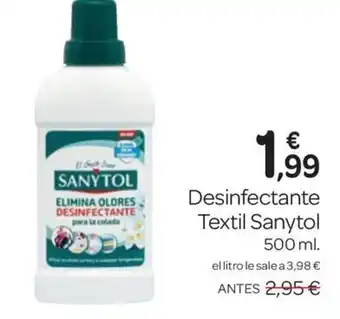 Supermercados El Jamón SANYTOL Desinfectante Textil oferta