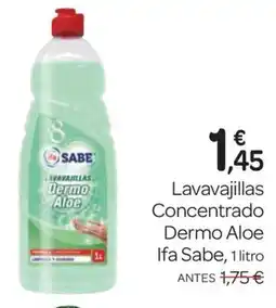 Supermercados El Jamón IFA SABE Lavavajillas Concentrado Dermo Aloe oferta