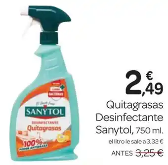 Supermercados El Jamón SANYTOL Quitagrasas Desinfectante oferta