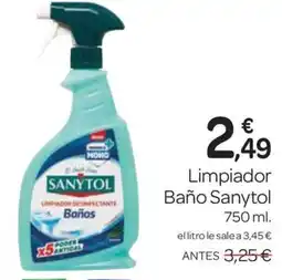 Supermercados El Jamón SANYTOL Limpiador Baño oferta