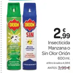 Supermercados El Jamón ORION Insecticida Manzana o Sin Olor oferta