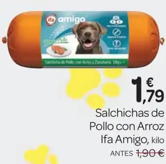 Supermercados El Jamón IFA AMIGO Salchichas de Pollo con Arroz oferta