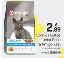 Supermercados El Jamón IFA AMIGO Comida Gatos Junior Pollo oferta