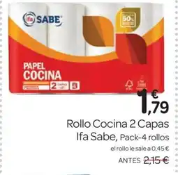 Supermercados El Jamón IFA SABE Rollo Cocina 2 Capas oferta