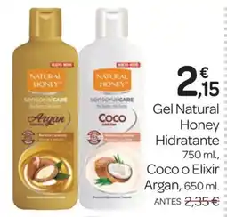 Supermercados El Jamón Gel Natural Honey Hidratante oferta