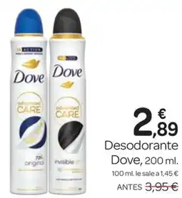 Supermercados El Jamón DOVE Desodorante oferta