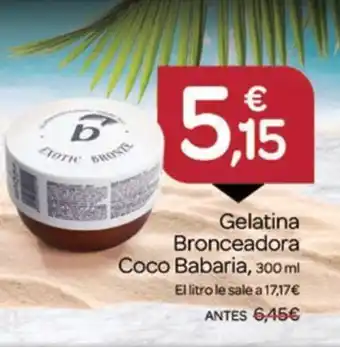 Supermercados El Jamón BABARIA Gelatina Bronceadora Coco oferta