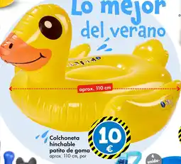TEDi Colchoneta hinchable patito de goma oferta